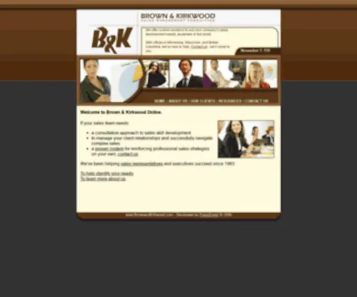 Brownandkirkwood.com(Brown & Kirkwood Sales Management Consulting) Screenshot