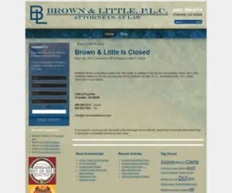 Brownandlittlelaw.com(Criminal Defense) Screenshot