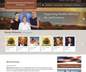 Brownandsonsfuneral.com(Brown & Sons Funeral Homes & Crematory) Screenshot