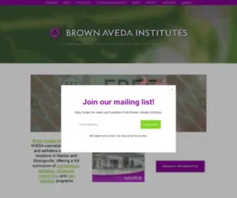 Brownaveda.com(Brown Aveda Institute) Screenshot