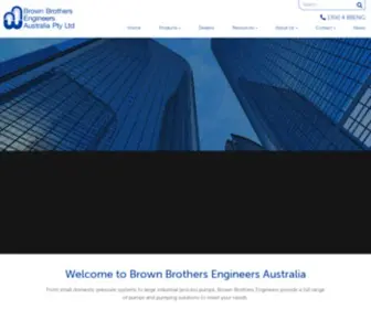 Brownbros.com.au(Brown Brothers Engineers Australia) Screenshot