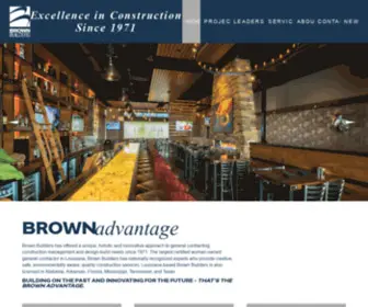 Brownbuilders.com(Construction Company in Louisiana) Screenshot