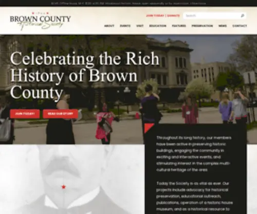 Browncohistoricalsoc.org(Our mission) Screenshot