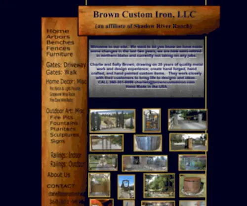 Browncustomiron.com(Brown Custom Iron) Screenshot