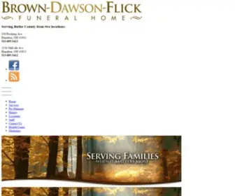 Browndawsonflick.com(Funeral Services in Butler County) Screenshot