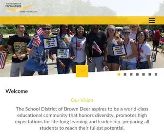 Browndeerschools.org(School District of Brown Deer) Screenshot