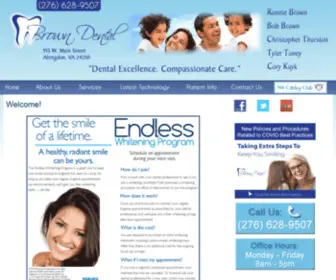 Browndentalassociates.com(Abingdon Dentist in VA) Screenshot