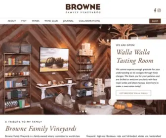 Brownefamilyvineyards.com(Browne Family Vineyards) Screenshot