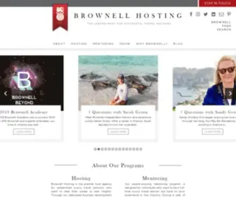 Brownellhosting.com(Host Agency and Travel Advisor Mentoring Program by Brownell) Screenshot