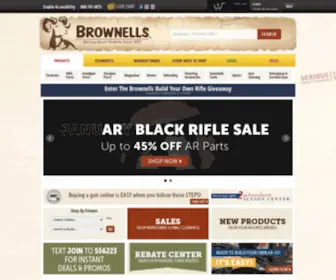 Brownells.com(World's Largest Supplier of Gun Parts) Screenshot