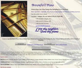 Brownfieldpiano.com(Brownfield piano) Screenshot