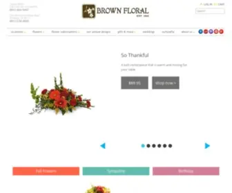 Brownfloral.net(Salt Lake City) Screenshot