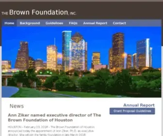 Brownfoundation.org(The Brown Foundation) Screenshot
