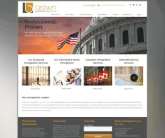 Brownimmigrationlaw.com(Brown Immigration Law PC) Screenshot
