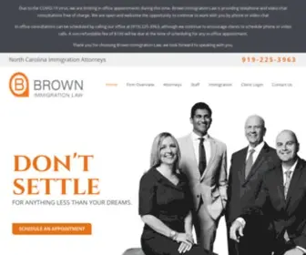 Brownimmigrationnc.com(North Carolina Immigration Attorney) Screenshot