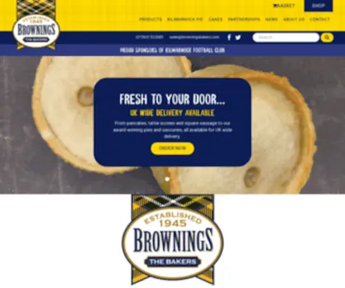 Browningsbakers.com(Brownings the Bakers) Screenshot