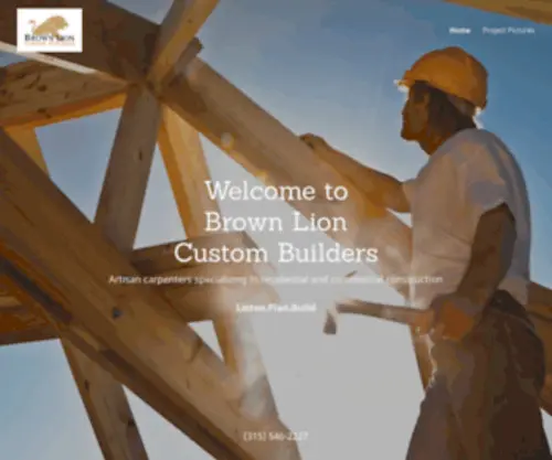 Brownlionco.com(Brown Lion Custom Builders) Screenshot