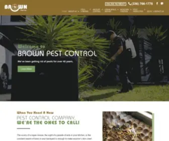 Brownpestco.com(Pest Control Company in Winston) Screenshot