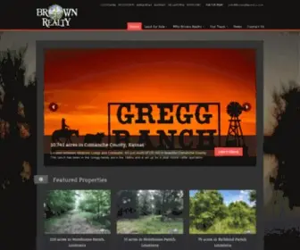 Brownrealtyco.com(Land For Sale) Screenshot