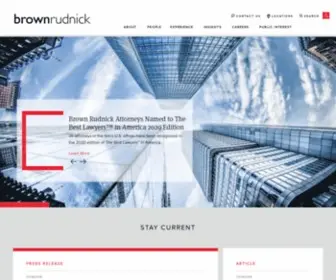 Brownrudnick.com(Brown Rudnick) Screenshot