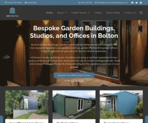Browns-Gardenbuildings.co.uk(Garden Rooms) Screenshot