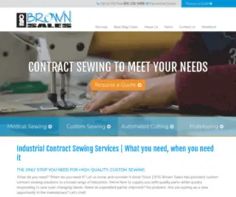 Brownsales.com(Precision cutting) Screenshot