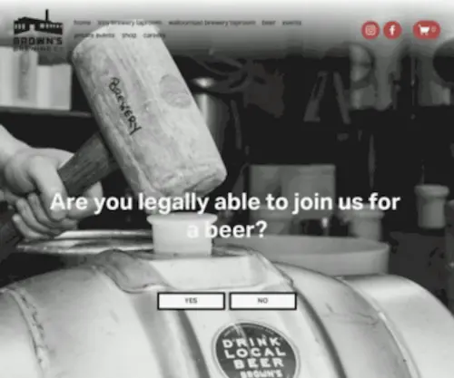 Brownsbrewing.com(Brown's Brewing Company) Screenshot