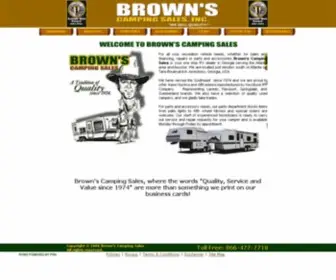 Brownscamping.com Screenshot