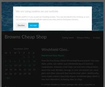 Brownscheapshop.com(Browns Cheap Shop) Screenshot