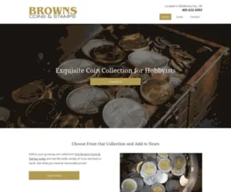 Brownscoinandstamps.com(Browns Coins & Stamps) Screenshot