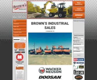 Brownsequipmentsales.com(Brown's Industrial Sales) Screenshot