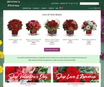 Brownsflowers.net(Clarksville Florist) Screenshot