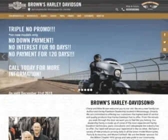 BrownsHD.com(Mississauga Harley) Screenshot