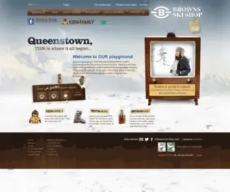 Brownsnz.com(Queenstown’s Ski Shop) Screenshot