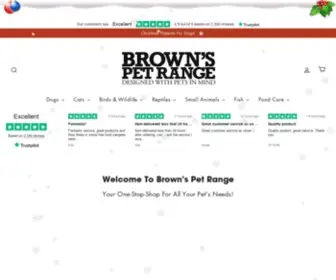 Brownspetrange.com(BROWNS PET RANGE) Screenshot