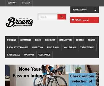 Brownssports.com(Brown's Sports & Cycle Co) Screenshot