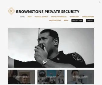 Brownstoneps.com(Private Security Guard Company in Tempe AZ) Screenshot