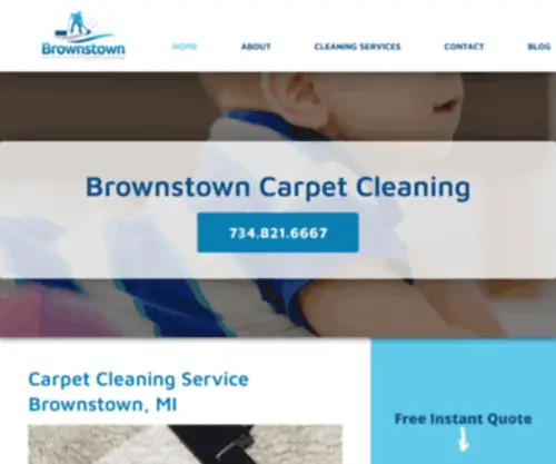 Brownstowncarpetcleaning.com(Brownstown Carpet Cleaning) Screenshot