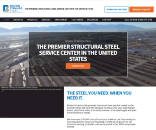 Brownstrauss.com(Brown Strauss Steel) Screenshot