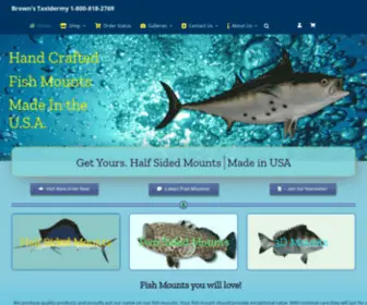 Browntaxidermy.com(Fish Mounts) Screenshot