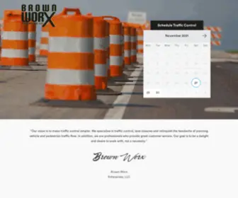 Brownworx.com(Specializing in traffic control and lane closures) Screenshot