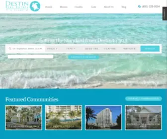 Browsedestin.com(Destin FL Homes & Condos for Sale) Screenshot