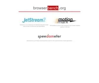 Browserbench.org(Browser Benchmarks) Screenshot