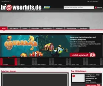 Browserhits.de(Browsergames kostenlos online spielen auf) Screenshot