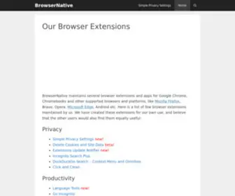 Browsernative.com(Chrome Extensions) Screenshot