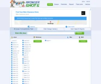 Browsershots.org(Check Browser Compatibility) Screenshot