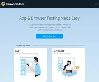 Browserstack.com(Most Reliable App & Cross Browser Testing Platform) Screenshot