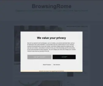 Browsingrome.com(Blogging about my experiences and sharing my thoughts about Rome) Screenshot