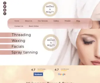 Browzandbeauty.com.au(Browz and Beauty) Screenshot