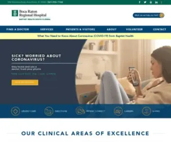 BRRH.com(Boca Raton Regional Hospital) Screenshot